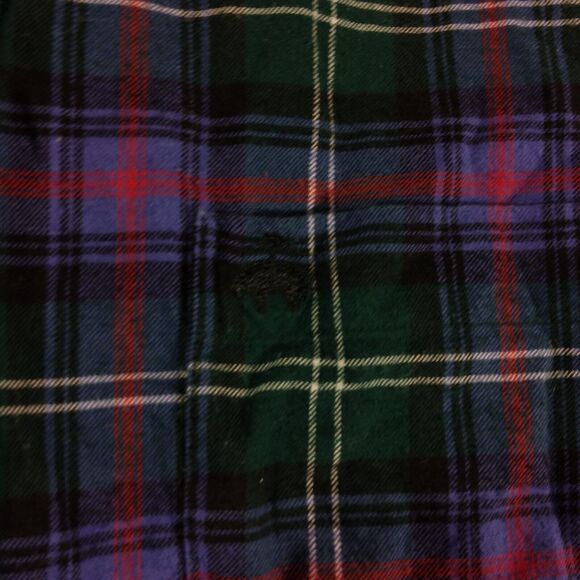 Brooks Brothers flannel shirt mens L Large Regent fit blue plaid long sleeve - Picture 3 of 8
